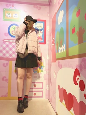 「earth（アース）のアイテム（ジャケット/アウター）」を使った、＊み＊フォローと♡くれたら喜びますさん（レディース・166cm）の冬コーディネート