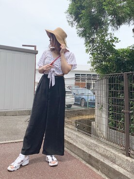 *み*フォローと♡くれたら喜びますさん(レディース・166cm)の夏コーディネート