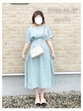 「hotping」｜「アイテム（ワンピース/ドレス）」を使った、＊み＊フォローと♡くれたら喜びますさん（レディース・167cm）の夏コーディネート