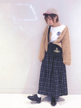 「TYAKASHAのアイテム（帽子）」を使った、beary_rabbitさん（レディース・156cm）の冬コーディネート