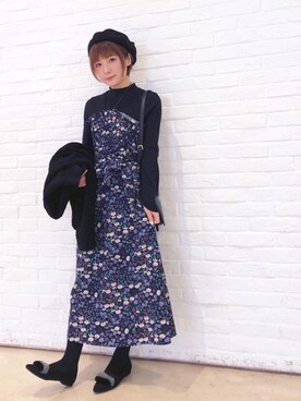 「MONKI（モンキ）のアイテム（帽子）」を使った、beary_rabbitさん（レディース・156cm）の冬コーディネート