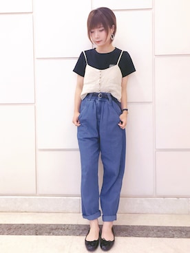 「Crisp（クリスプ）のアイテム（その他）」を使った、beary_rabbitさん（レディース・156cm）の春コーディネート
