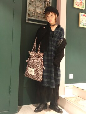 「アイテム（ピアス（片耳用））」を使った、beary_rabbitさん（レディース・156cm）の冬コーディネート