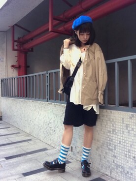 「Kastane（カスタネ）のアイテム（トレンチコート）」を使った、beary_rabbitさん（レディース・156cm）の冬コーディネート
