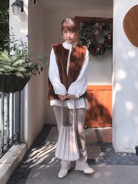 「ORiental TRaffic(ORiental TRaffic)」｜「アイテム（その他アウター）」を使った、beary_rabbitさん（レディース・156cm）の冬コーディネート