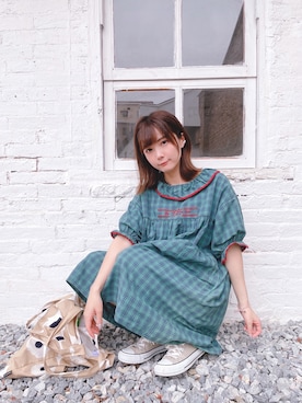 「TYAKASHAのアイテム」を使った、beary_rabbitさん（レディース・156cm）の春コーディネート