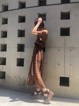 「アイテム（ワンピース、その他）」を使った、大谷亜宥茄 (EMODA)さん（レディース・172cm）の春コーディネート