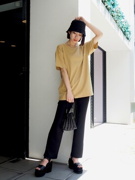 大谷亜宥茄 (EMODA)さん（レディース・172cm）の夏コーディネート