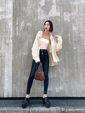 大谷亜宥茄 (EMODA)さん（レディース・172cm）の冬コーディネート