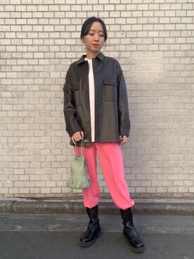 「RECOMMEND  ITEM STYLING」｜Ayano Shirasuさん（レディース・165cm）の冬コーディネート