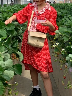 「アイテム（ワンピース/ドレス）」を使った、MOKAさん（レディース・163cm・10代）の夏コーディネート