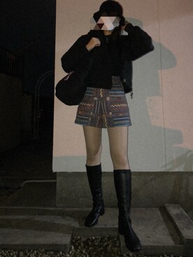 豚と顎さん(レディース・168cm)の冬コーディネート