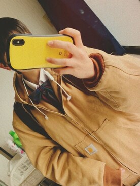 「Carhartt（カーハート）のアイテム（ブルゾン）」を使った、ぺんちゃんさん（レディース・164cm）の秋コーディネート