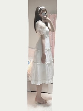 「アイテム（ワンピース/ドレス）」を使った、mashiroさん（レディース・160cm・10代）の夏コーディネート