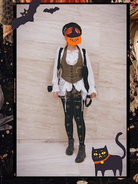 「Sheglit（シェグリット）のアイテム」を使った、凝壹さん（レディース・158cm）の秋コーディネート