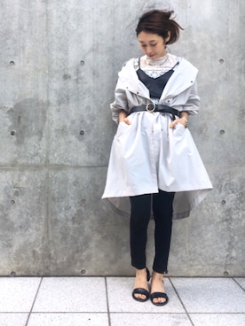 「ROCHAS（ロシャス）のアイテム」を使った、nodopachiさん（レディース・162cm）の春コーディネート