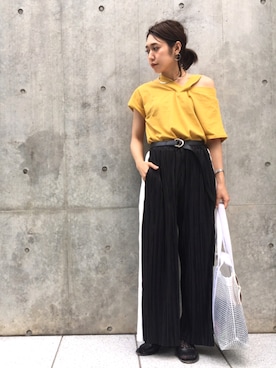 「ROCHAS（ロシャス）のアイテム」を使った、nodopachiさん（レディース・162cm）の春コーディネート