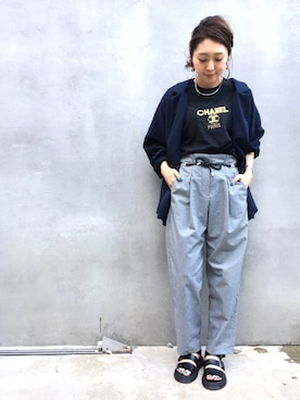 「KOMONO.（コモノ）のアイテム」を使った、nodopachiさん（レディース・162cm）の春コーディネート