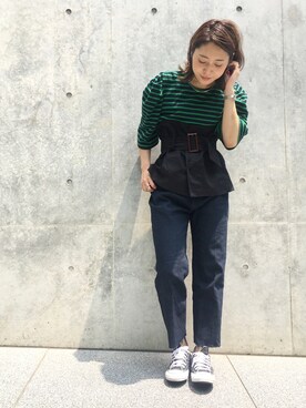 「KOMONO.（コモノ）のアイテム」を使った、nodopachiさん（レディース・162cm）の春コーディネート