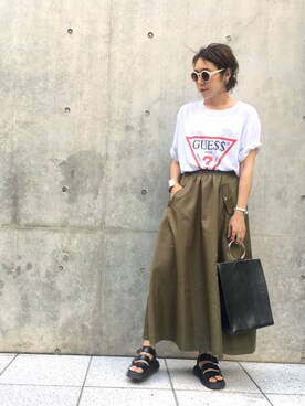 「KOMONO.（コモノ）のアイテム」を使った、nodopachiさん（レディース・162cm）の夏コーディネート