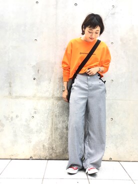 「KOMONO.（コモノ）のアイテム」を使った、nodopachiさん（レディース・162cm）の秋コーディネート