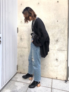 MM6 Maison Margiela メタリックヒールレザーパンプスを使った