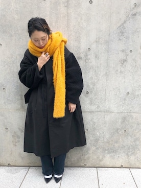 「CLANE（クラネ）のアイテム（モッズコート）」を使った、nodopachiさん（レディース・162cm）の冬コーディネート