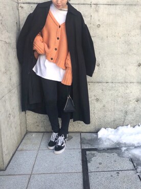 「CLANE（クラネ）のアイテム（モッズコート）」を使った、nodopachiさん（レディース・162cm）の冬コーディネート