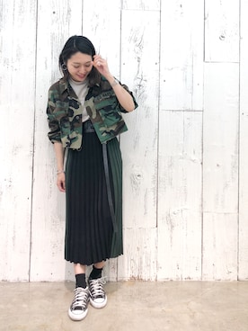 「KOMONO.（コモノ）のアイテム（アナログ腕時計）」を使った、nodopachiさん（レディース・162cm）の春コーディネート