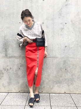 「KOMONO.（コモノ）のアイテム（アナログ腕時計）」を使った、nodopachiさん（レディース・162cm）の春コーディネート