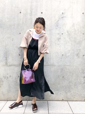 「KOMONO.（コモノ）のアイテム（アナログ腕時計）」を使った、nodopachiさん（レディース・162cm）の夏コーディネート