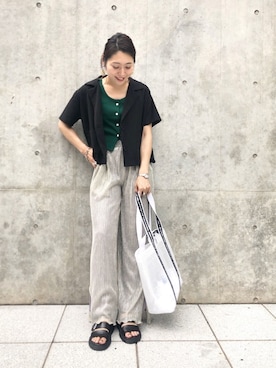 「KOMONO.（コモノ）のアイテム（アナログ腕時計）」を使った、nodopachiさん（レディース・162cm）の夏コーディネート