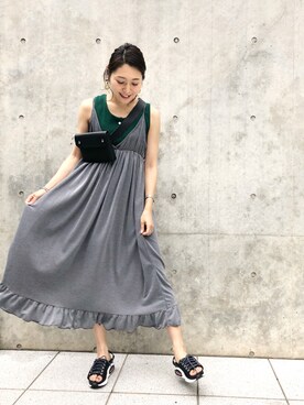 「KOMONO.（コモノ）のアイテム（アナログ腕時計）」を使った、nodopachiさん（レディース・162cm）の夏コーディネート