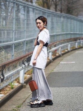 「KOMONO.（コモノ）のアイテム（アナログ腕時計）」を使った、nodopachiさん（レディース・162cm）の春コーディネート