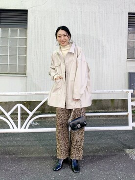 「WHO'S WHO gallery（フーズフーギャラリー）のチャンキーヒールショートブーツ/スクエアトゥ/太ヒール（ブーツ）」を使った、nodopachiさん（レディース・162cm）の冬コーディネート