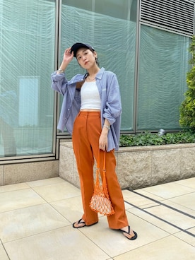「havaianas（ハワイアナス）のアイテム（サンダル）」を使った、nodopachiさん（レディース・162cm）の春コーディネート