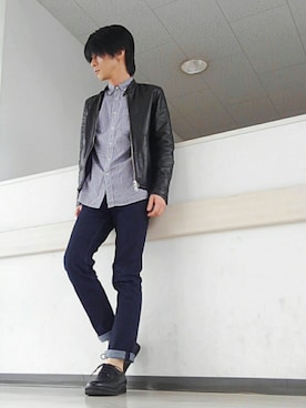 「仲良しリンクフェス告知」｜Janさん（メンズ・171cm）の春コーディネート
