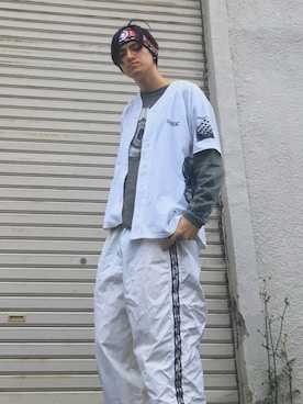 「Hex Anti Style（ヘックスアンチスタイル）のアイテム」を使った、やんねさん（メンズ・180cm）の夏コーディネート