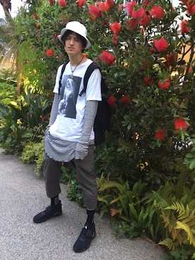 やんねさん（メンズ・180cm）の夏コーディネート