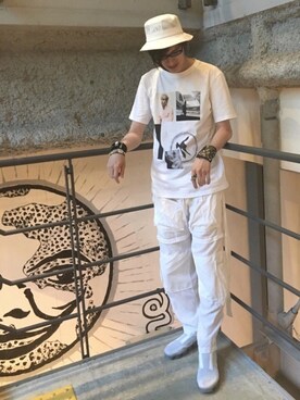 「nonnative（ノンネイティブ）のアイテム（アクセサリー）」を使った、やんねさん（メンズ・180cm）の夏コーディネート