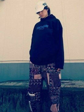 「PUBLIC SCHOOL（パブリックスクール）のアイテム（パンツ）」を使った、やんねさん（メンズ・180cm）の春コーディネート