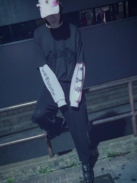 「AVALONE（アヴァロン）のアイテム」を使った、やんねさん（メンズ・180cm）の夏コーディネート