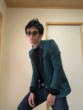 「歌舞伎」｜モンマリザコッカーンさん（メンズ・170cm）の冬コーディネート