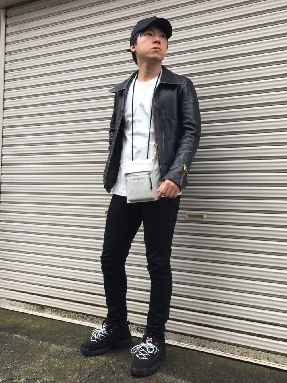 BLUTENBLATTのライダースジャケットを使ったメンズ人気ファッション
