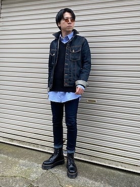 「KOMONO.（コモノ）のアイテム（サングラス）」を使った、つばささん（メンズ・166cm）の春コーディネート