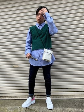 「Alexander McQueen（アレキサンダーマックイーン）のアイテム（シューズ）」を使った、つばささん（メンズ・166cm・20代）の春コーディネート