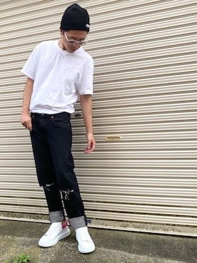「Alexander McQueen（アレキサンダーマックイーン）のアイテム（シューズ）」を使った、つばささん（メンズ・166cm・20代）の夏コーディネート