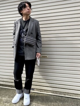 「ロールアップ」｜「アイテム（その他トップス）」を使った、つばささん（メンズ・166cm）の秋コーディネート