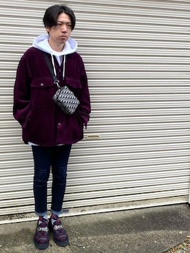 「アイテム（ブルゾン）」を使った、つばささん（メンズ・166cm・20代）の冬コーディネート