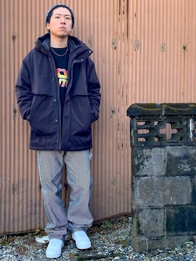 「BIG SMITH（ビッグスミス）のアイテム」を使った、つばささん（メンズ・166cm）の冬コーディネート